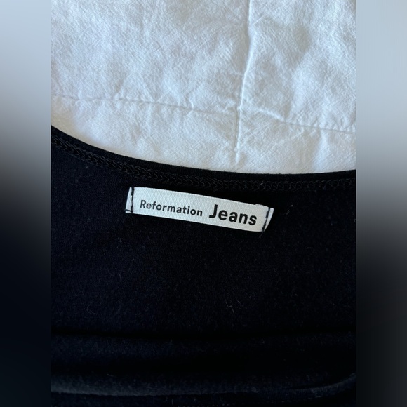 Reformation Mary Midi Dress, Black, Medium - Picture 15 of 15